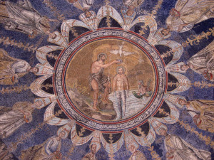 Ravenna Baptisterium Doop van de Heer